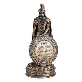 Figurine Full Armor Of God Bronzed 8.75H