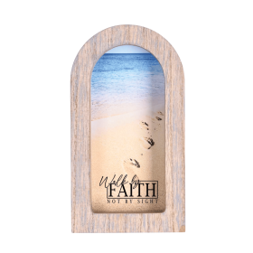 Framed Arch Beach Walk By Faith Gray 5x8