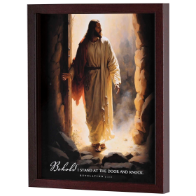 Framed Wall Art Christ Hearts Door 11x14