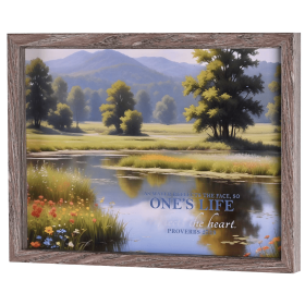 Framed Wall Art Ones Life Reflect Heart
