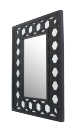 Black Square Accent Mirror