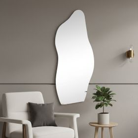 71" Clear Abstract Frameless Accent Mirror
