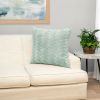 HGTV Curlicue Faux Fur Pillow Quietude 26 x 26 inches